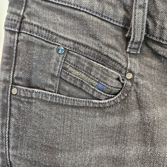 Diesel Belthy Ankle Regular Slim Straight Low Waist 084JS Black Jeans Size 27 - Picture 6 of 15